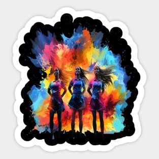 Cheerleading Rainbow Sticker